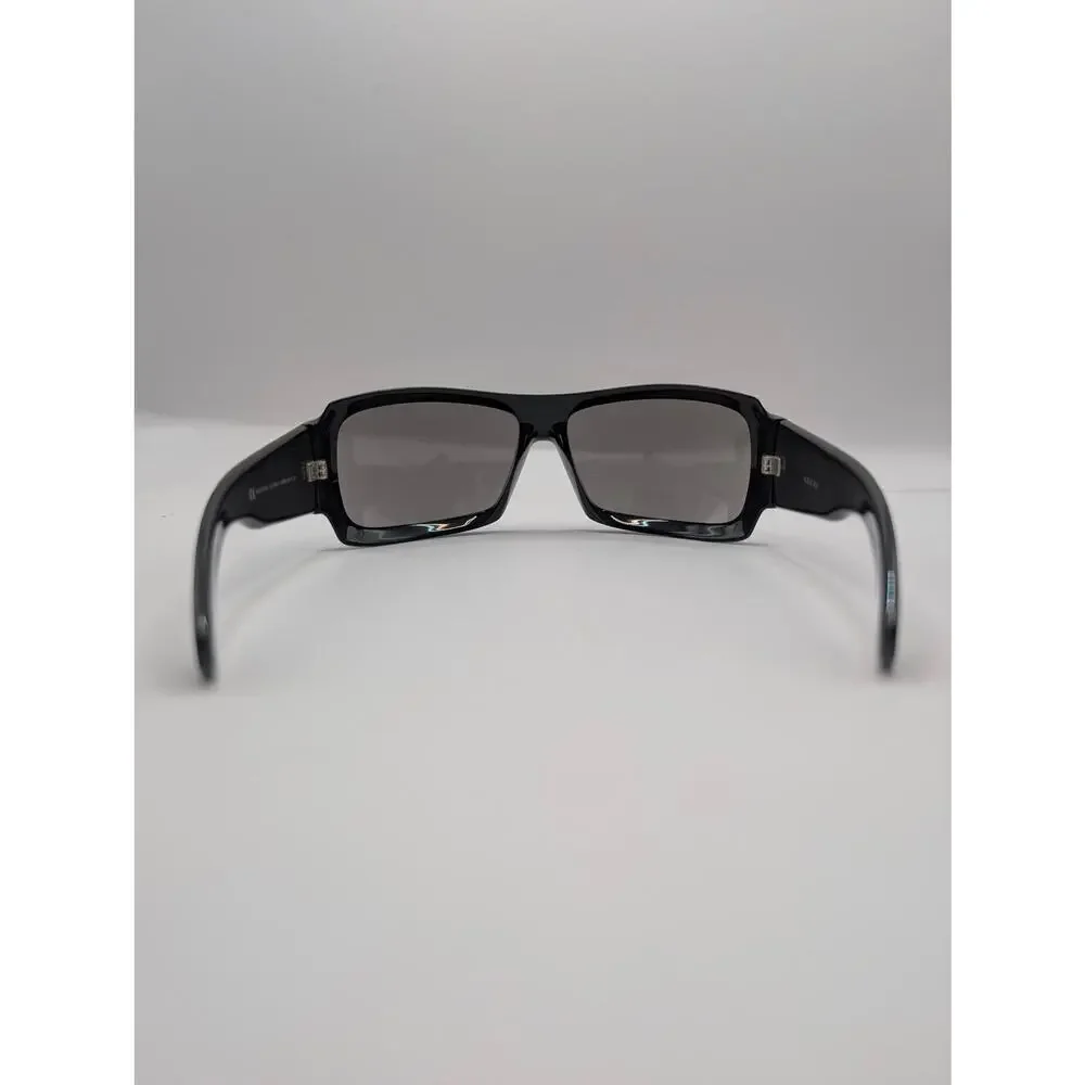 AUTH Gucci GG1559/S Black Y2K Shield Wraparound Sunglasses Vintage Made in Italy